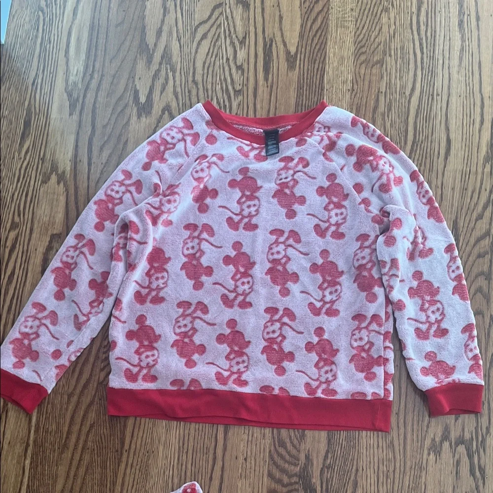 Disney Red and White Mickey Mouse Pajama Set